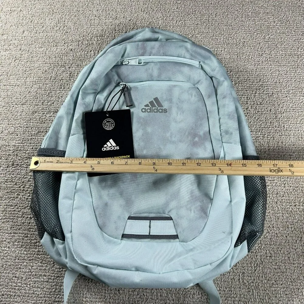 Adidas Foundation 6 Durable Unisex Backpack Green Gray - Picture 3 of 4